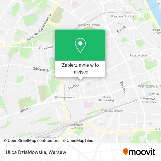 Mapa Ulica Działdowska