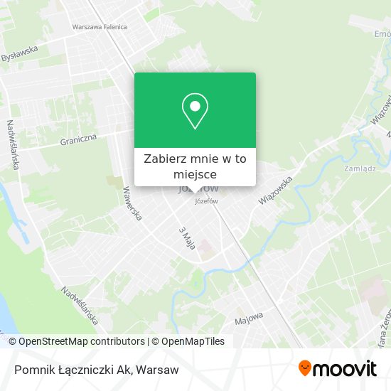 Mapa Pomnik Łączniczki Ak