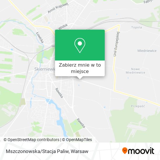 Mapa Mszczonowska/Stacja Paliw