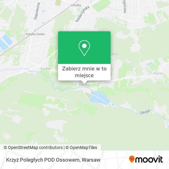 Mapa Krzyż Poległych POD Ossowem