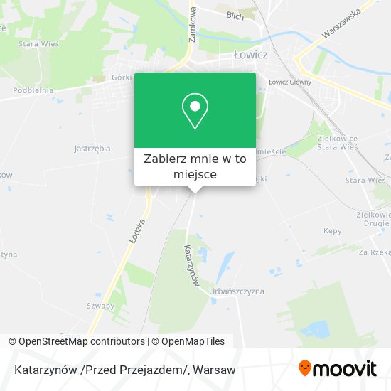 Mapa Katarzynów /Przed Przejazdem/