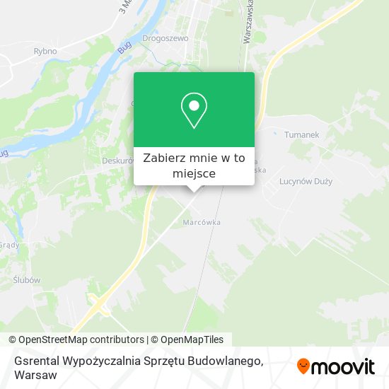 Mapa Gsrental Wypożyczalnia Sprzętu Budowlanego