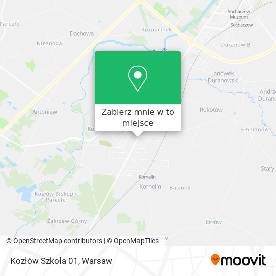 Mapa Kozłów Szkoła 01