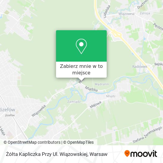 Mapa Żółta Kapliczka Przy Ul. Wiązowskiej