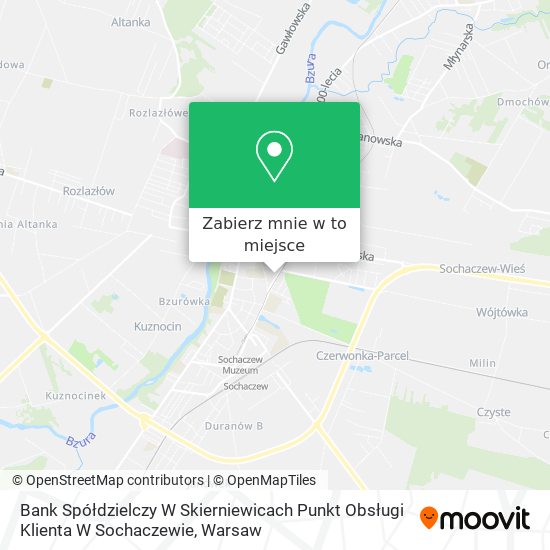 Mapa Bank Spółdzielczy W Skierniewicach Punkt Obsługi Klienta W Sochaczewie