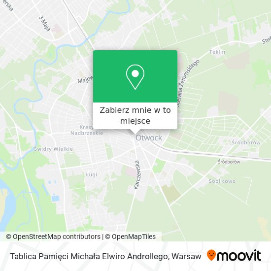 Mapa Tablica Pamięci Michała Elwiro Androllego