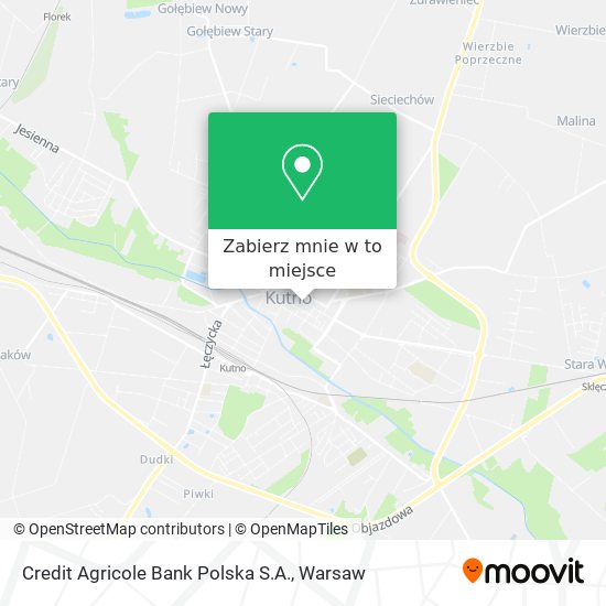 Mapa Credit Agricole Bank Polska S.A.