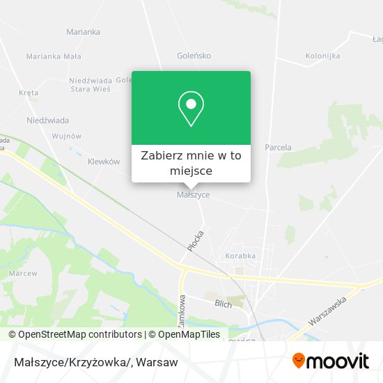 Mapa Małszyce/Krzyżowka/