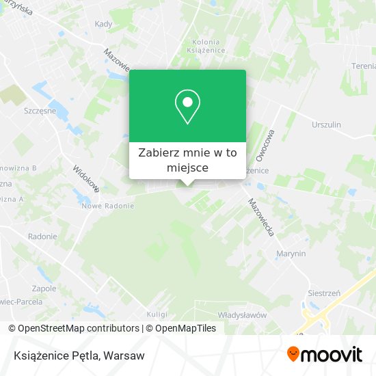 Mapa Książenice Pętla