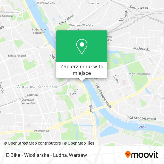 Mapa E-Bike - Wioślarska - Ludna