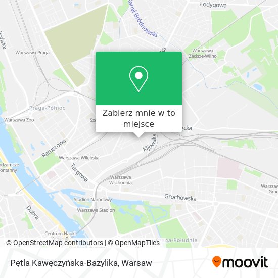 Mapa Pętla Kawęczyńska-Bazylika