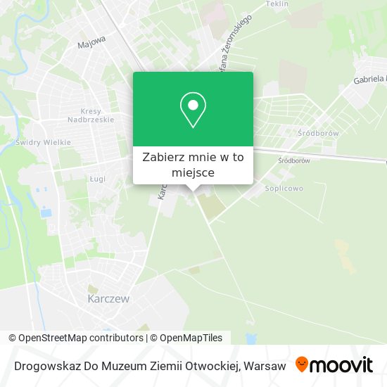 Mapa Drogowskaz Do Muzeum Ziemii Otwockiej