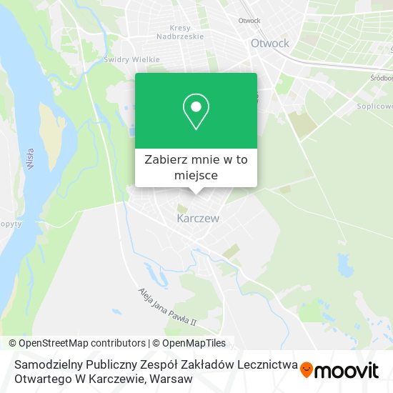 Mapa Samodzielny Publiczny Zespół Zakładów Lecznictwa Otwartego W Karczewie