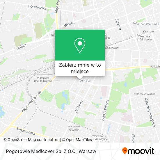 Mapa Pogotowie Medicover Sp. Z O.O.