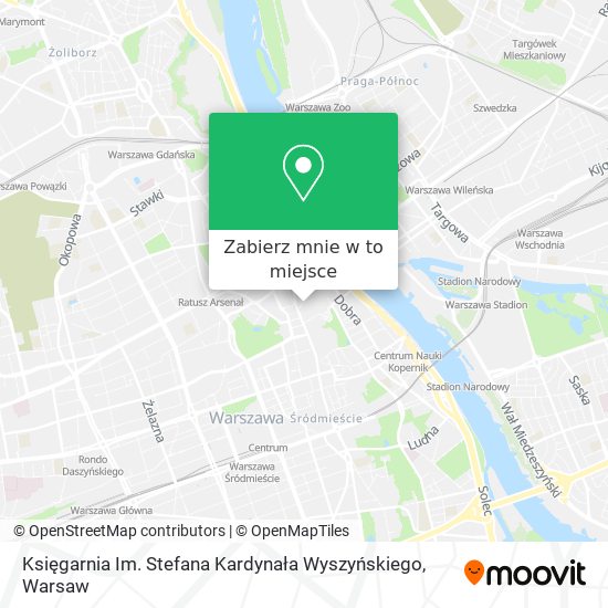 Mapa Księgarnia Im. Stefana Kardynała Wyszyńskiego