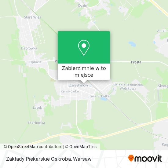 Mapa Zakłady Piekarskie Oskroba