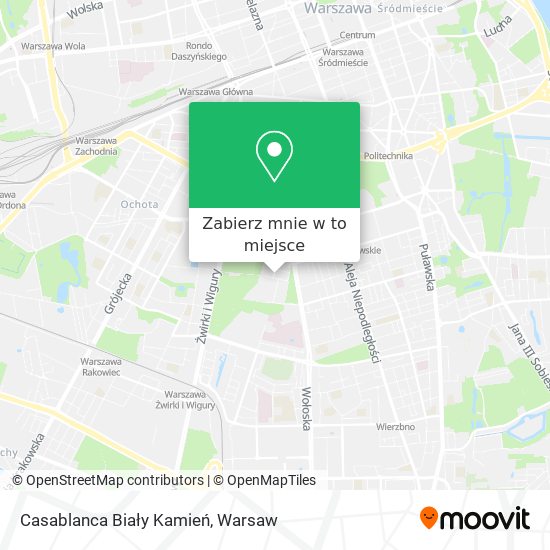 Mapa Casablanca Biały Kamień