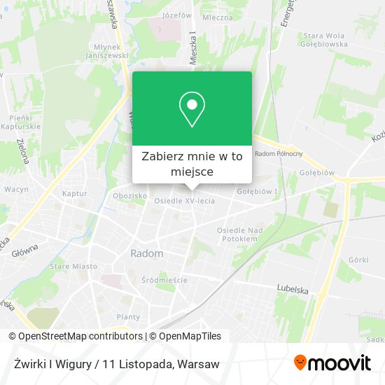 Mapa Żwirki I Wigury / 11 Listopada