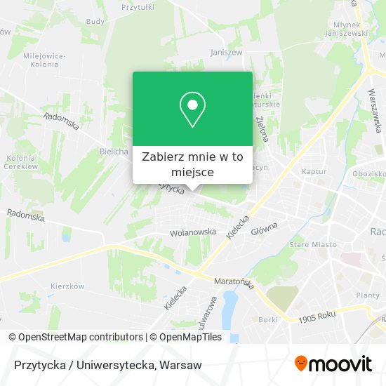 Mapa Przytycka / Uniwersytecka