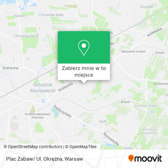 Mapa Plac Zabaw/ Ul. Okrężna