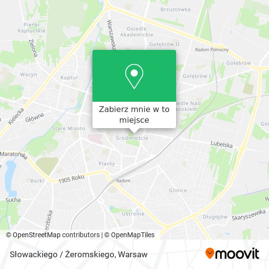 Mapa Słowackiego / Żeromskiego