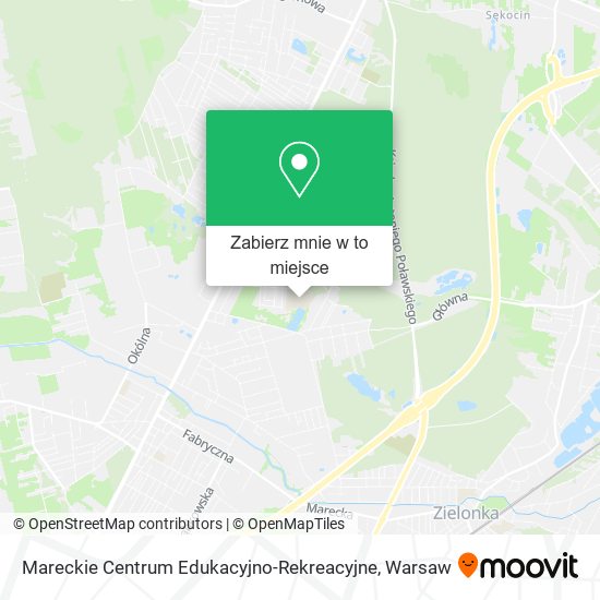 Mapa Mareckie Centrum Edukacyjno-Rekreacyjne