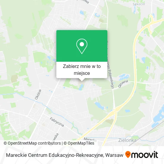 Mapa Mareckie Centrum Edukacyjno-Rekreacyjne