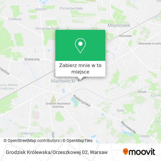 Mapa Grodzisk Królewska / Orzeszkowej 02