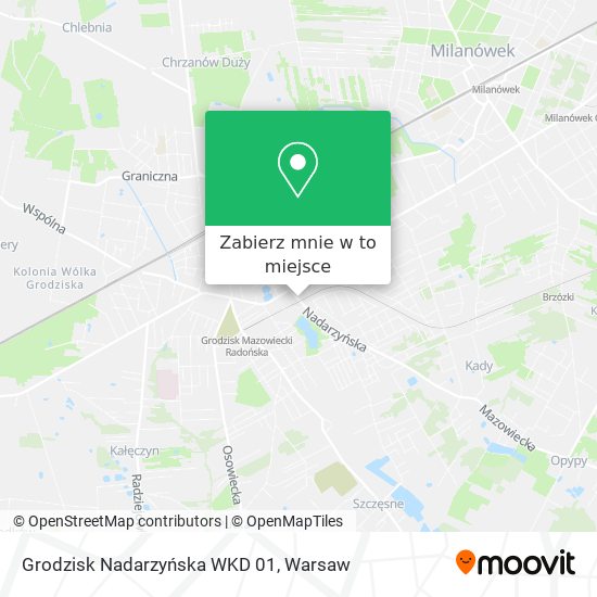 Mapa Grodzisk Nadarzyńska WKD 01