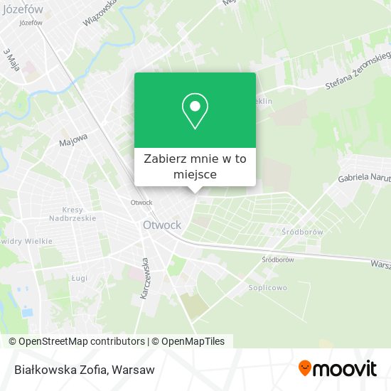 Mapa Białkowska Zofia