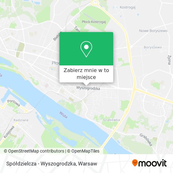 Mapa Spółdzielcza - Wyszogrodzka