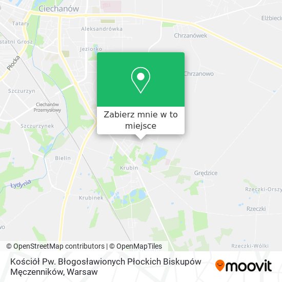 Mapa Kościół Pw. Błogosławionych Płockich Biskupów Męczenników