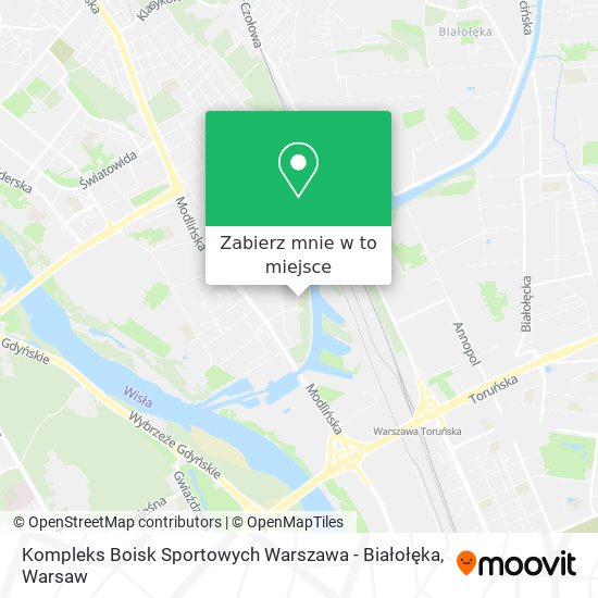 Mapa Kompleks Boisk Sportowych Warszawa - Białołęka