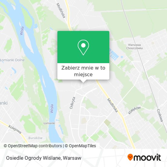 Mapa Osiedle Ogrody Wiślane