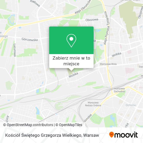 Mapa Kościół Świętego Grzegorza Wielkiego