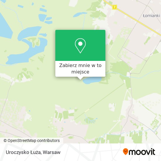 Mapa Uroczysko Łuża