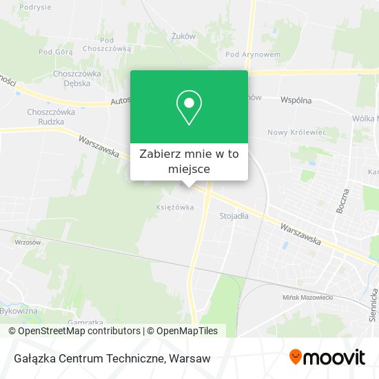 Mapa Gałązka Centrum Techniczne