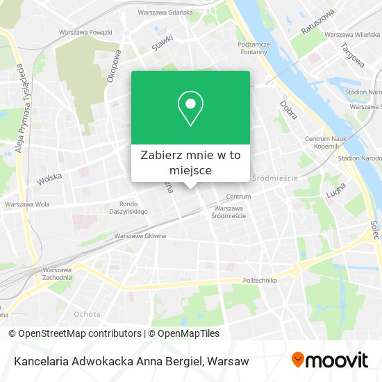 Mapa Kancelaria Adwokacka Anna Bergiel