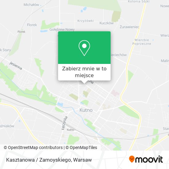 Mapa Kasztanowa / Zamoyskiego