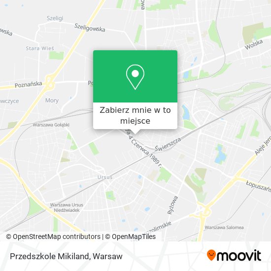 Mapa Przedszkole Mikiland