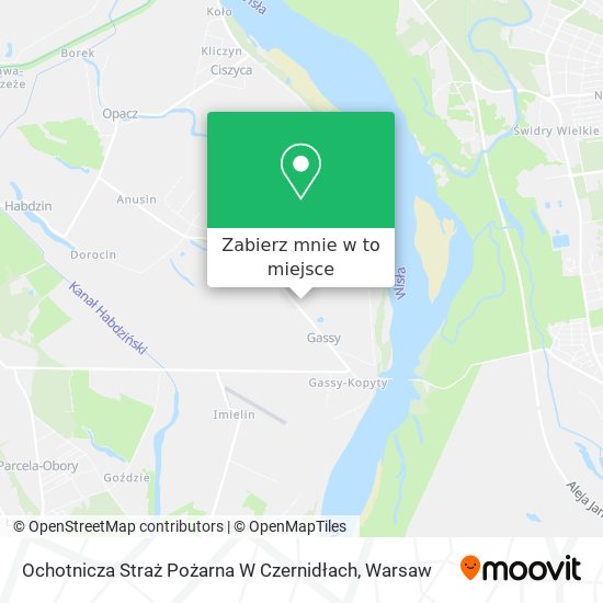 Mapa Ochotnicza Straż Pożarna W Czernidłach