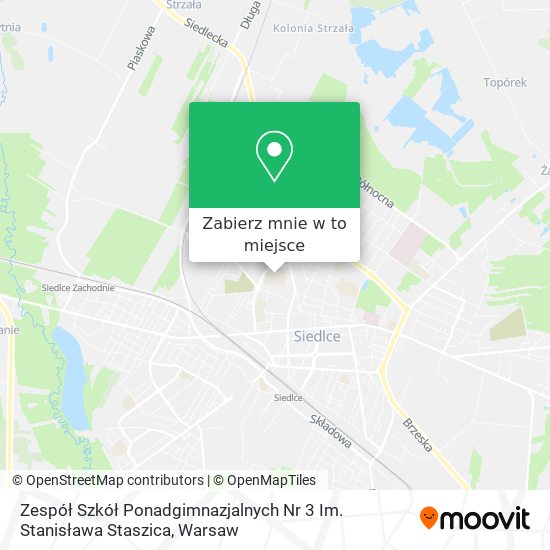 Mapa Zespół Szkół Ponadgimnazjalnych Nr 3 Im. Stanisława Staszica