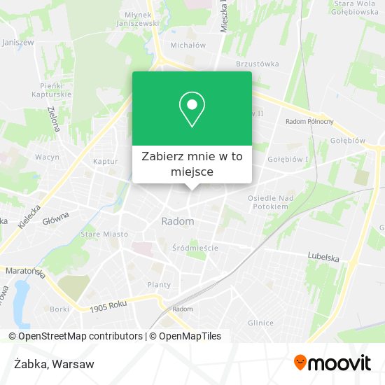 Mapa Żabka