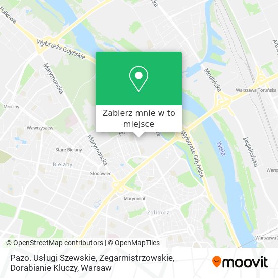 Mapa Pazo. Usługi Szewskie, Zegarmistrzowskie, Dorabianie Kluczy