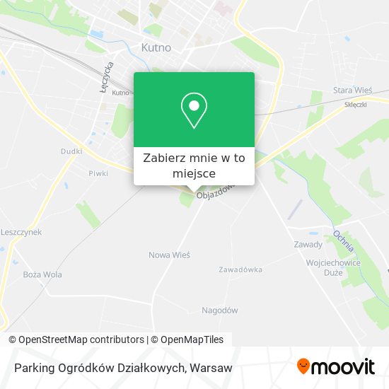 Mapa Parking Ogródków Działkowych