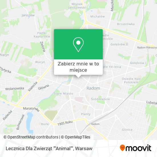 Mapa Lecznica Dla Zwierząt ""Animal""