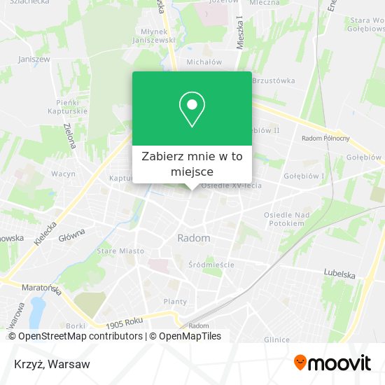 Mapa Krzyż