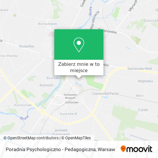 Mapa Poradnia Psychologiczno - Pedagogiczna