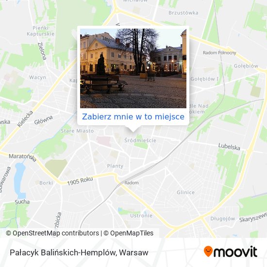 Mapa Pałacyk Balińskich-Hemplów