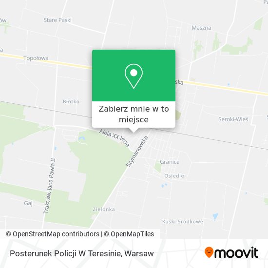 Mapa Posterunek Policji W Teresinie